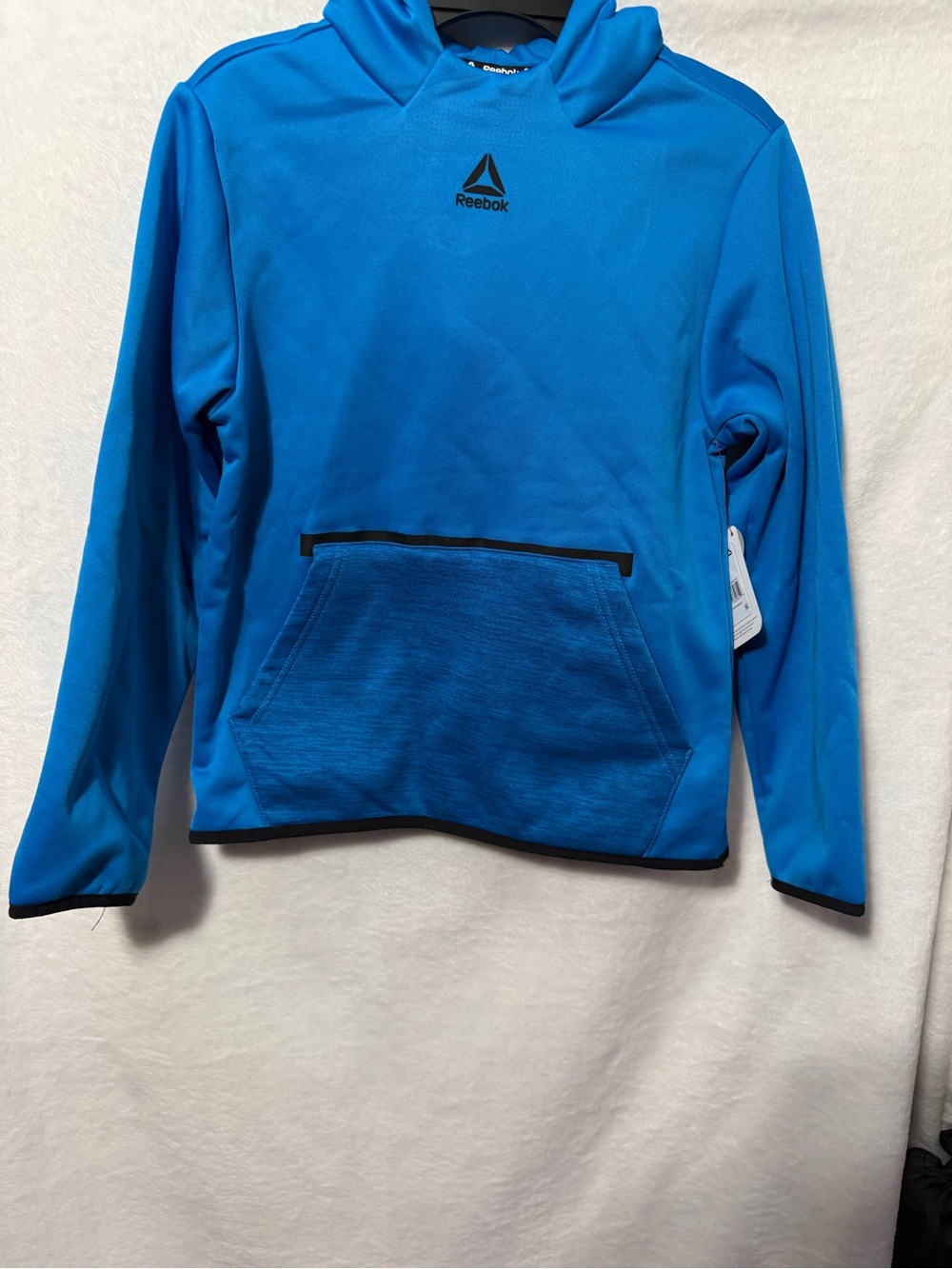 Reebok Bright Blue Hooded Athletic Pullover